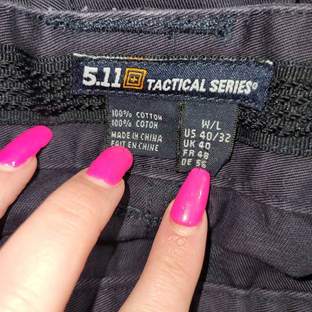 5.11 Tactical Series Pants Mens 40/32 Blue Cotton Cargo Utility Workwear